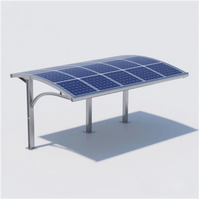 Stål -solcellekarportkonstruksjoner og monteringssystemer